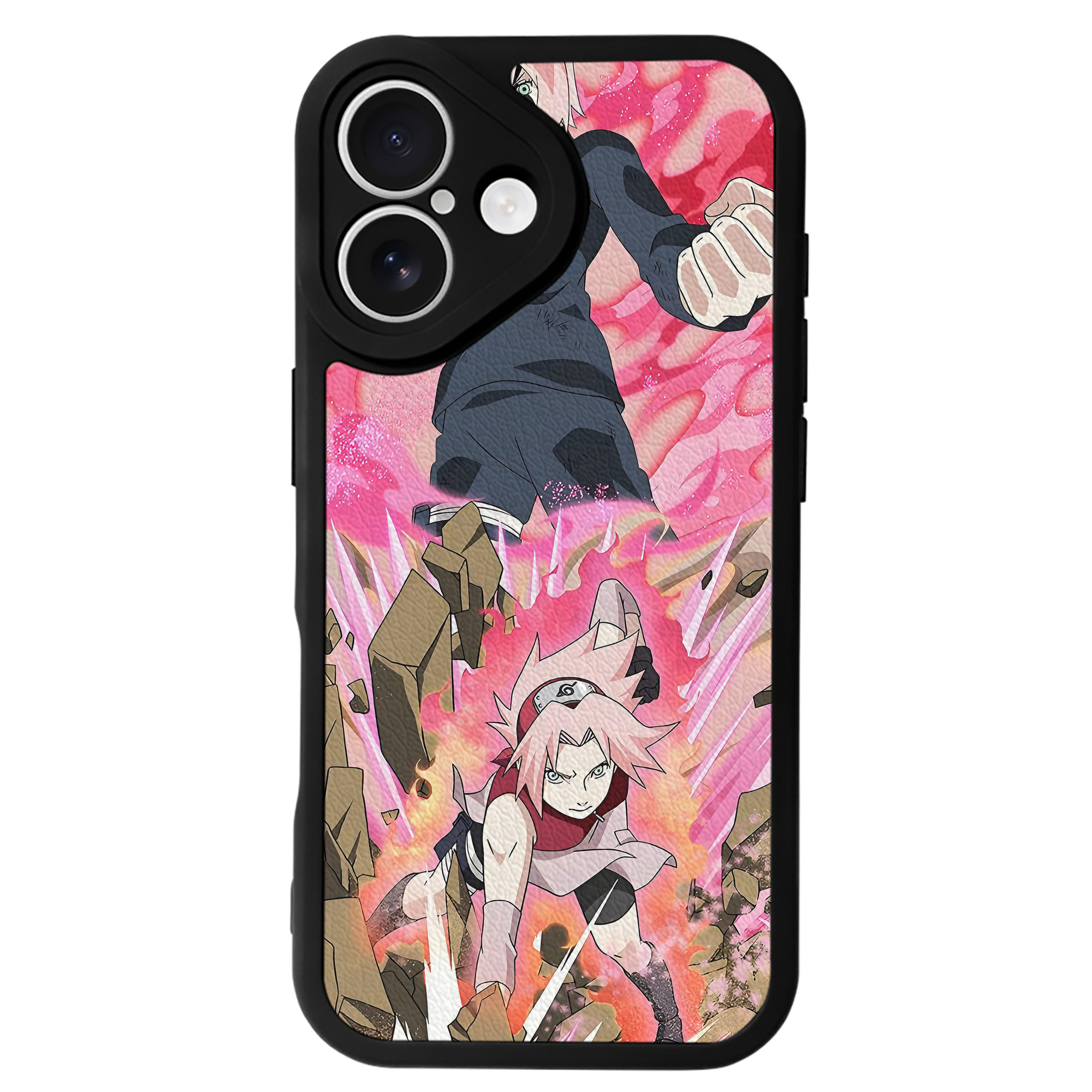 （画像用） NARUTO -ナルト- NARUTO -ナルト- 疾風伝 【iPhone 16シリーズ対応】シリコンスマホケース（レザー調） 材質：シリコン